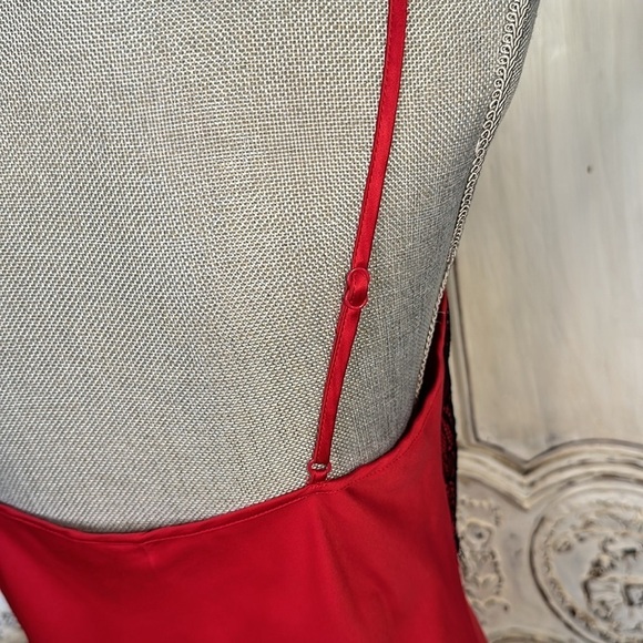 Gillian & O’ Malley Sleepwear for Target Deep Rose Silky Slinky Slip Gown Size M - Picture 8 of 11